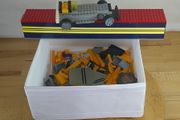 LEGO City 7344 Dump Truck &amp; Racing Transporter Parts Retired Vintage Yellow Construction Job Lot