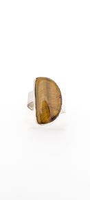 Vintage Tigers Eye Sterling Silver Ring