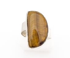 Vintage Tigers Eye Sterling Silver Ring