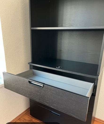 IKEA GALANT Office Storage Cabinet with Drawers and Shelving Black