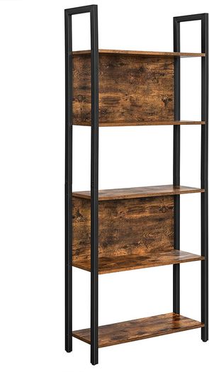 Bookcase, Kitchen Shelf, Standing Shelf with 5 Open Shelves