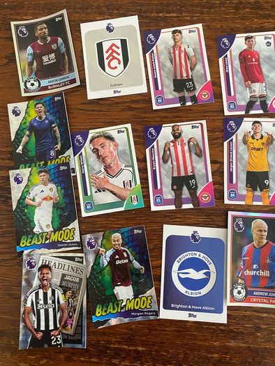Football cards: 25 topps Premier league cards bundle