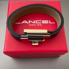 Lancel Leather Cuff Bracelet