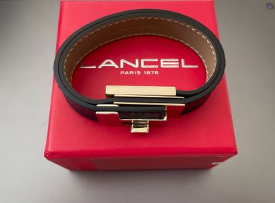 Lancel Leather Cuff Bracelet