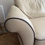 3 seater Italian leather Natuzzi sofa Image 8