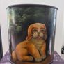Vintage tray and dust bin Image 3