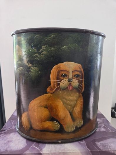 Vintage tray and dust bin
