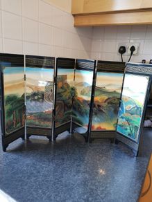 Great Wall of China Style Miniature Chinese Panel Screen 6 small screen