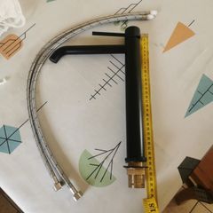 Black bathroom tap