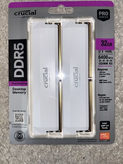Crucial 32gb Ddr5 6400mhz Cl38 Brand New