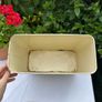 Vintage style cream enamel metal bread bin farmhouse country cottage style Image 3