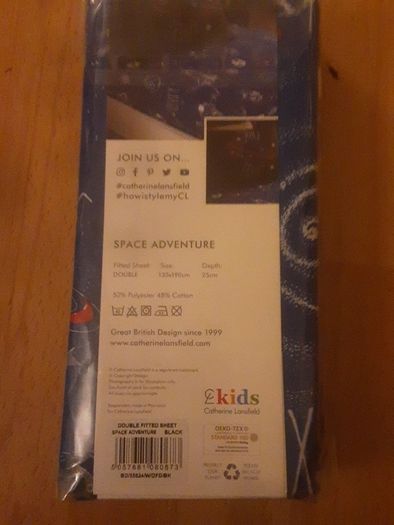 Sheets/Catherine Landsfield 'Space Adventure' Fitted Double Sheet