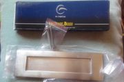Hall door Letter Plate - Satin Chrome