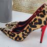 DUNE Breanna pony hair leopard effect with embellished pointed toe and red heels Sz 39 - BNWOT - Rrp 150 Image 4
