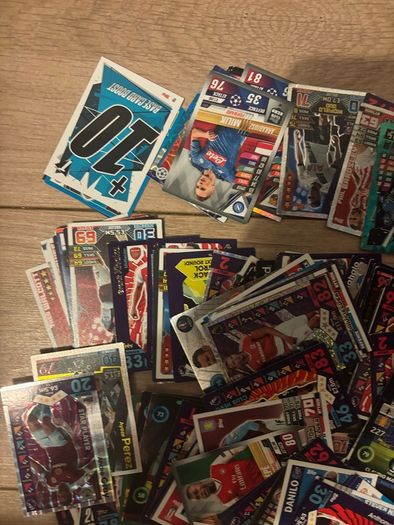 Mixed variety football cards