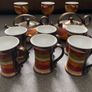 TriUshi Bulgarian Hand Made Ceramic Art Pottery Set Tea Mug Goblet Bulgaria Image 2