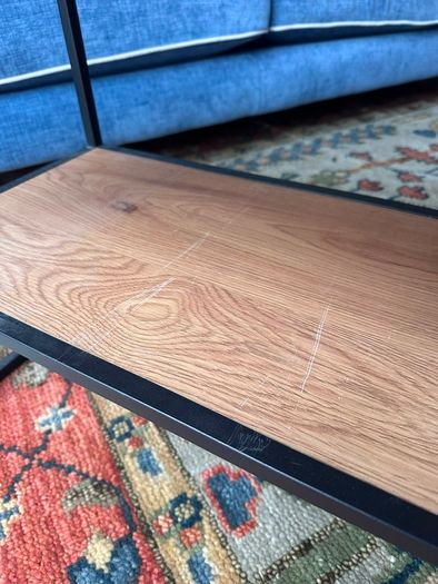 Modern Industrial Metal & Oak TV Unit / Media Console Stand