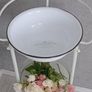 Vintage French Washstand with Enamel Bowl Romantic Shabby Chic Bathroom Stand Image 2