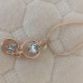 Jewellery, golden necklace pendant with Swarovski crystal Image 2