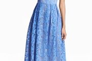 Blue lace dress