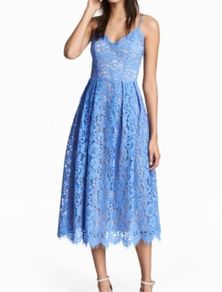 Blue lace dress