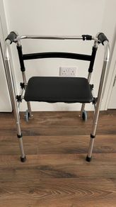 Walking Frame with Wheels & Seat,  Like New (1 Month Use)