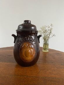 Vintage West German Rumtoph Pot with Lid