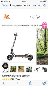 Brand New KuKurin G2 Electric Scooter for sale