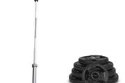 195 kg Olympic Weightlifting Set Including 7ft bar