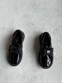Girls shoes black patent M&S size 9.5