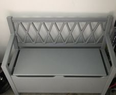 Kids bench with storage