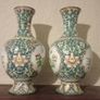 pair of Chinese enamel on copper vases Image 2