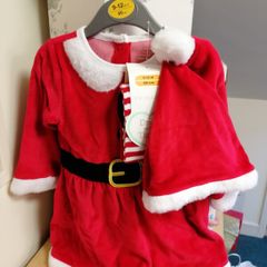 Baby Girl Christmas Party Dress Hat Tights