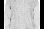 By Malene Birger Silk Lace Paneled Bomber Jacket
