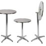 Aluminium Standing Table Height Adjustable Foldable Base with Concrete Inlet Image 7