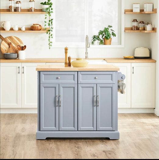 Kitchen Island Kitchen trolley with expandable work surface  Kitchen Cabinet