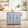 Kitchen Island Kitchen trolley with expandable work surface  Kitchen Cabinet Image 9
