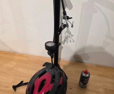 Bicycle Helmet and Pump