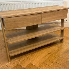 Oak TV Drawer Cabinet