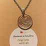 Coin stainless steel necklace. Penny 3d, 6d, shilling, florin Image 4