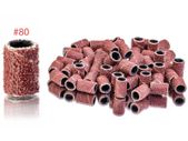 Sanding Bands Nail Drill Bits - 80 Coarse Grit - 100 pcs