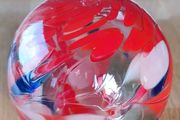 decorative glass heart hanging ornament