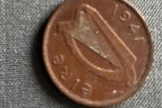 1941 Irish Half Penny/ Leath Phingin