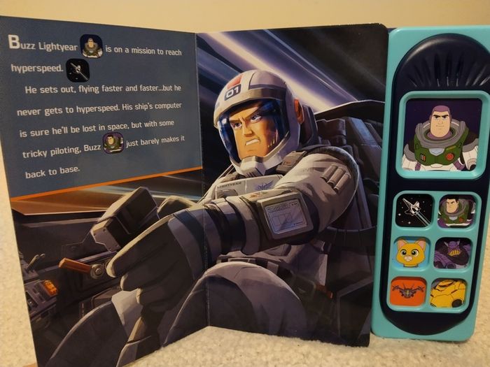 Disney Pixar Lightyear Sounds Book Hardback &  Hyperspace Colouring Book