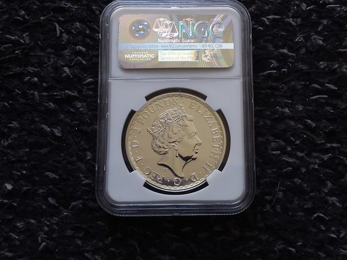 Great Britain : 1 oz .999 Fine Silver Britannia - Plain Fields, 2016 - MS 70 DPL
