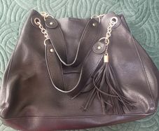 Black dunnes stores Handbag