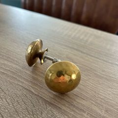 Gold hammered knobs x12