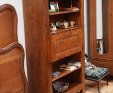 Rustic Solid Oak Bookcase Bureau