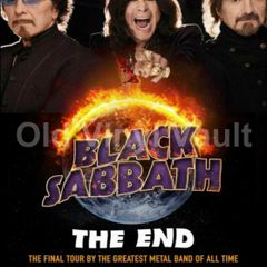 Black Sabbath 3 Arena 2017 Concert Poster Repro A3 Size "NEW"