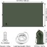 amping Tarp, Waterproof Hammock Tarp Rain Fly Lightweight Tent Tarp Shelter With LED Light for Camping Hiking Backpacking Traveling Image 3